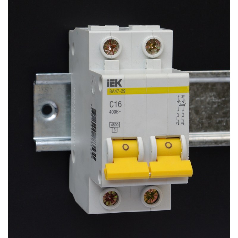 Priza pe sina DIN 2P+E 16A 250V Noark 106195